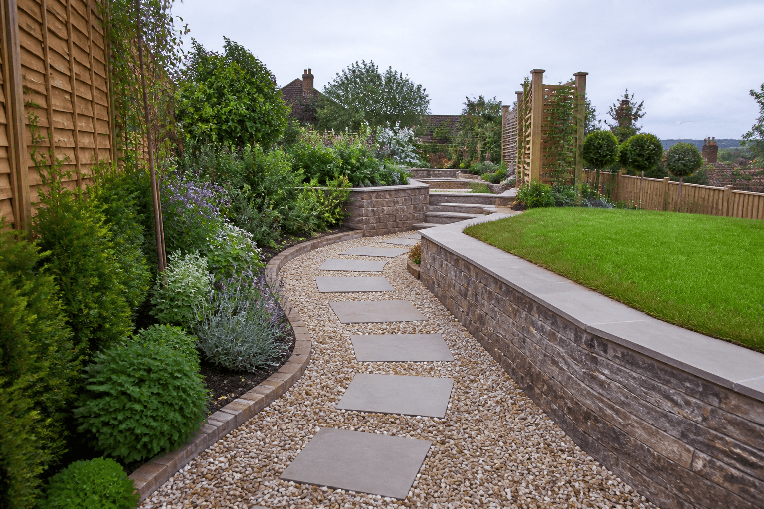 Garden Pathway & Terracing